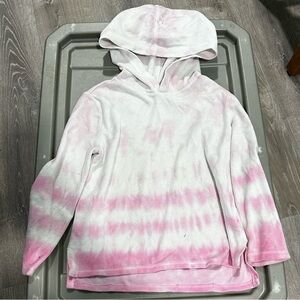 Justice Pink and White Hoodie